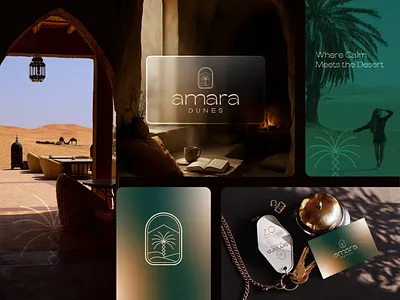 Minimal Luxury Logo For Amara Dunes brand brand guideline brand identity brand style guide branding creative dark color dates logo graphic design identity logo logo design luxury logo minimal minimalist logo modern ui unique logo vector