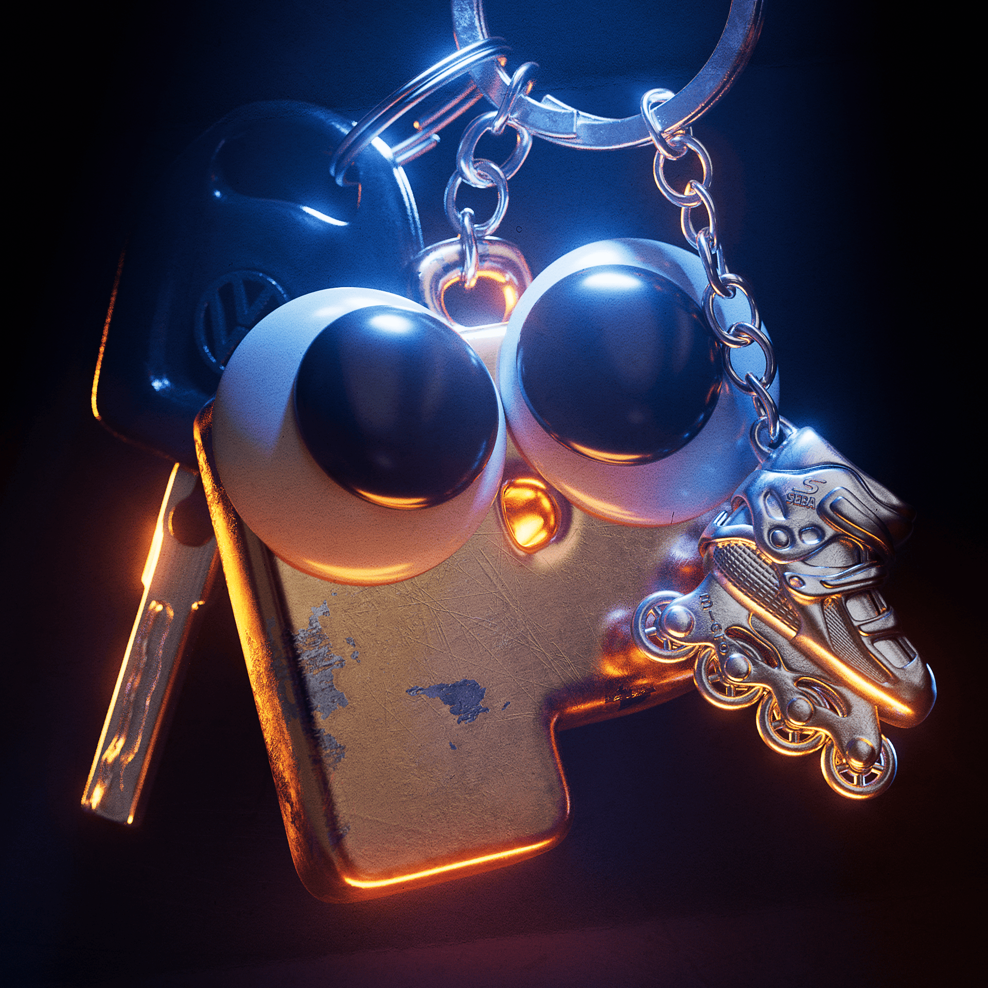 Letter Р — 3D Alphabet Series 3d artwork 3d car key 3d cute character 3d eyes 3d googly eyes 3d illustration 3d key 3d keychain 3d object 3d props 3d roller skates 3d rollerblade 3d toy cg character cg key cg render cinematic 3d metal key 3d stylized 3d