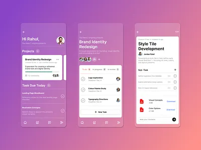 Project Management App — Clean, Collaborative Mobile UX appdesign cleanui collaboration designinspiration mobileappdesign mobileux productdesign projectmanagement startupdesign taskmanagement uiinspiration uxui workflowdesign