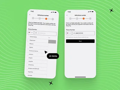 Furniture e-commerce-Add Phone Number UI addphone checkoutflow cleanui formdesign mobileapp mobileui phonenumber phoneverification ui uiux ux