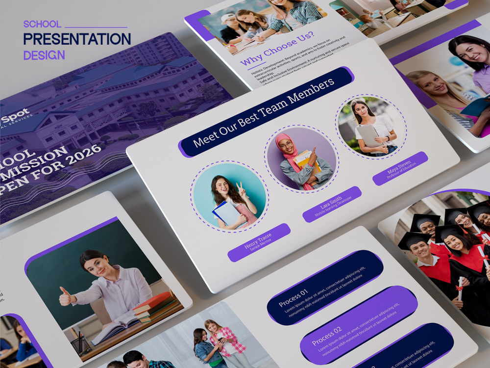 School Presentation Design – Clean & Educational Slides academicslides behance brandidentity branding design dribbble dribbbledesign educationdesign graphic design graphicdesign illustration minimaldesign moderndesign presentationdesign printdesign schoolpresentation slidedesign studentfriendlydesign teacherpresentation typography