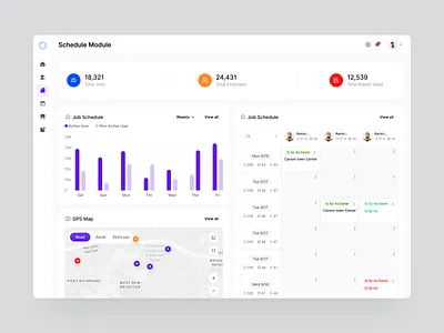 Safetac - Workforce Management platform attendance dashboard employee employee management gps tracking hr job schedule job scheduling dashboard management performance product design reporting saas saas dashboard service management task management ui ux wavespace workforce
