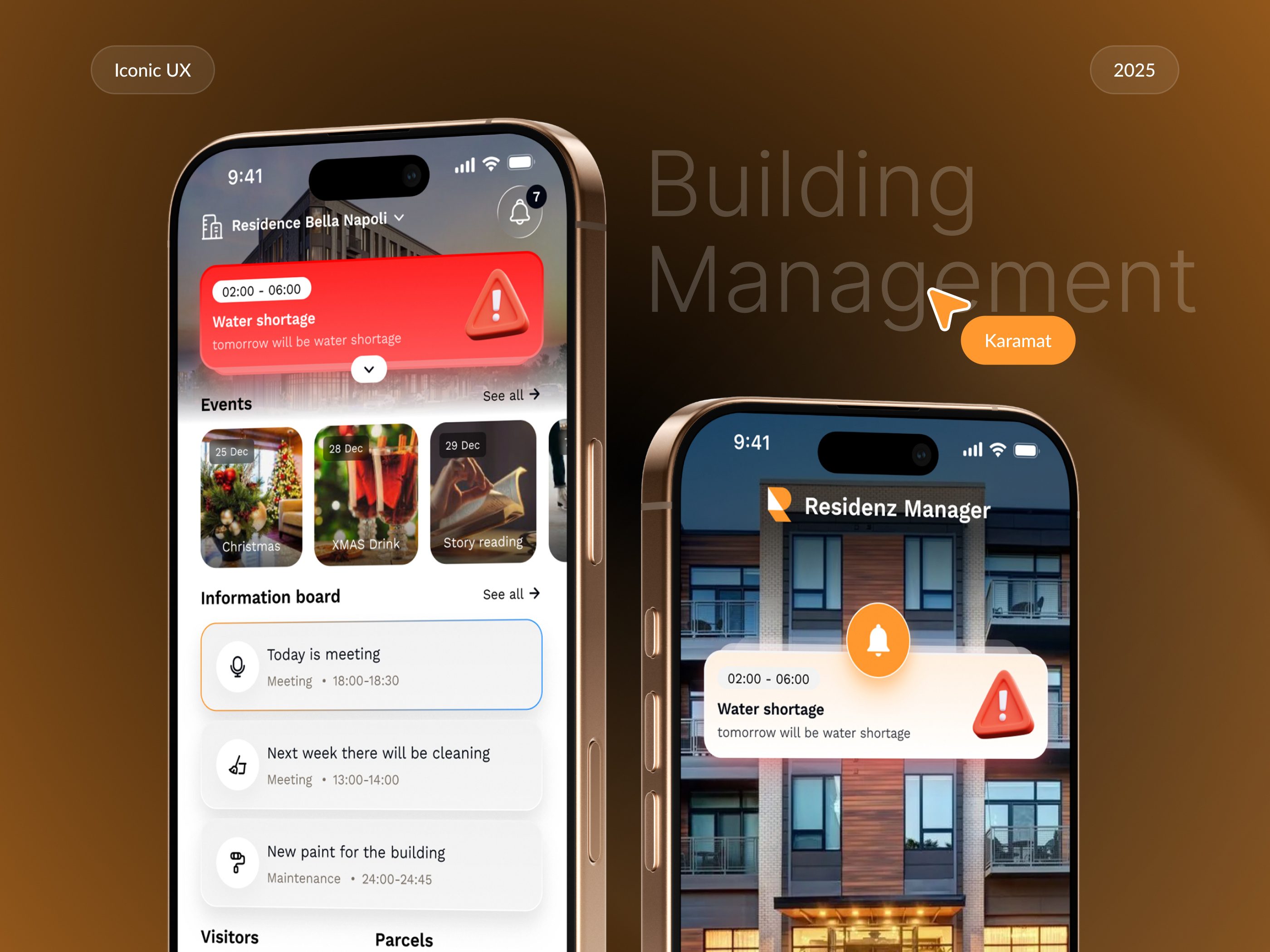 Residez Manager App Design app design building management building management app building managing app calendar calendar app event detail events home screen my profile picture preview profile screen setting page setting screen welcome screen