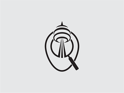 Travel Logo Apps in Toronto branding icon logo palce pin toronto tower travel