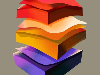 Peeling Notes 3d artwork design graphic design illustration