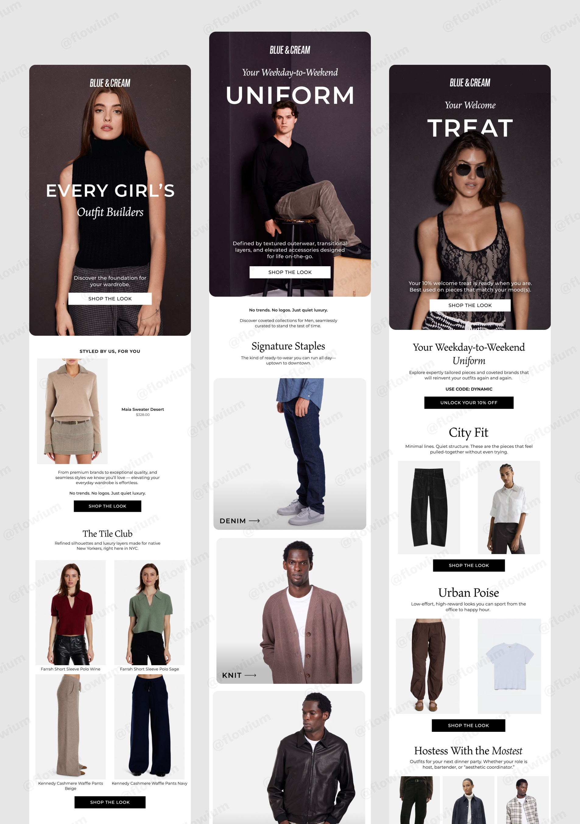 Editorial Fashion Email Design for Apparel and Retail Brands branding ecommerce email email design email marketing klaviyo klaviyo email design newsletter newsletter design