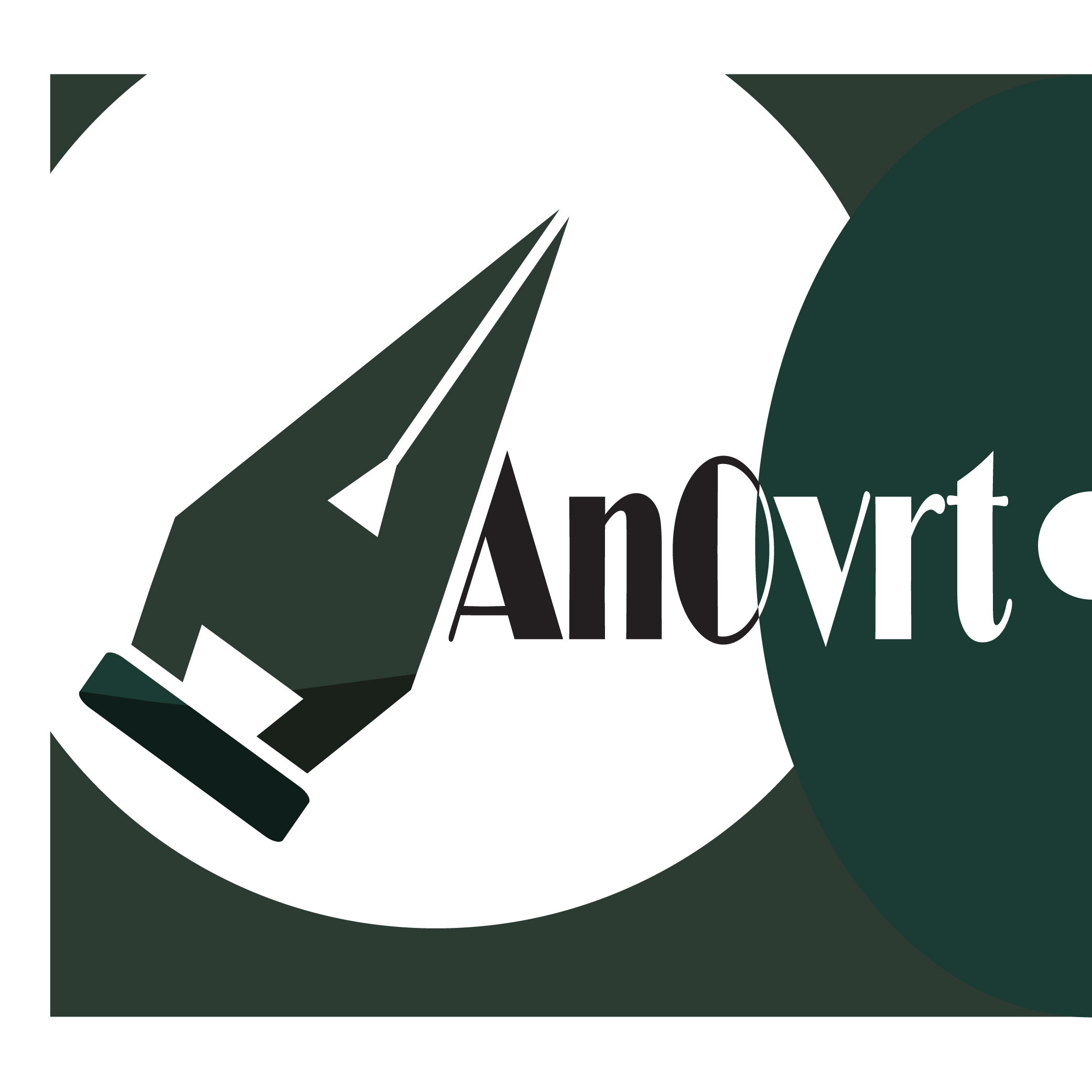 AnOvrt Logo 2d logo app branding design graphic design illustration logo logo design personal branding typography ui ux vector