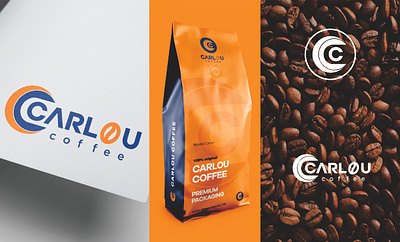 CARLOU Coffee branding cafe coffee coffee bag coffee beans coffee branding coffee label coffee logo coffee packaging coffee shop coffee shop logo graphic design layout logo typography