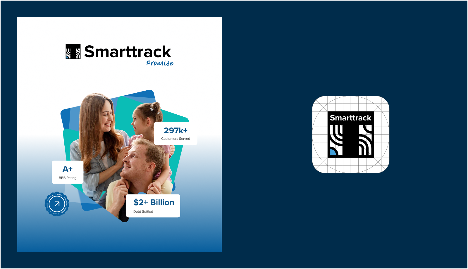 Branding & Identity Design for Smarttrack banking brand strategy branding brannd identity debt finance fintech graphic design logo logo design web website