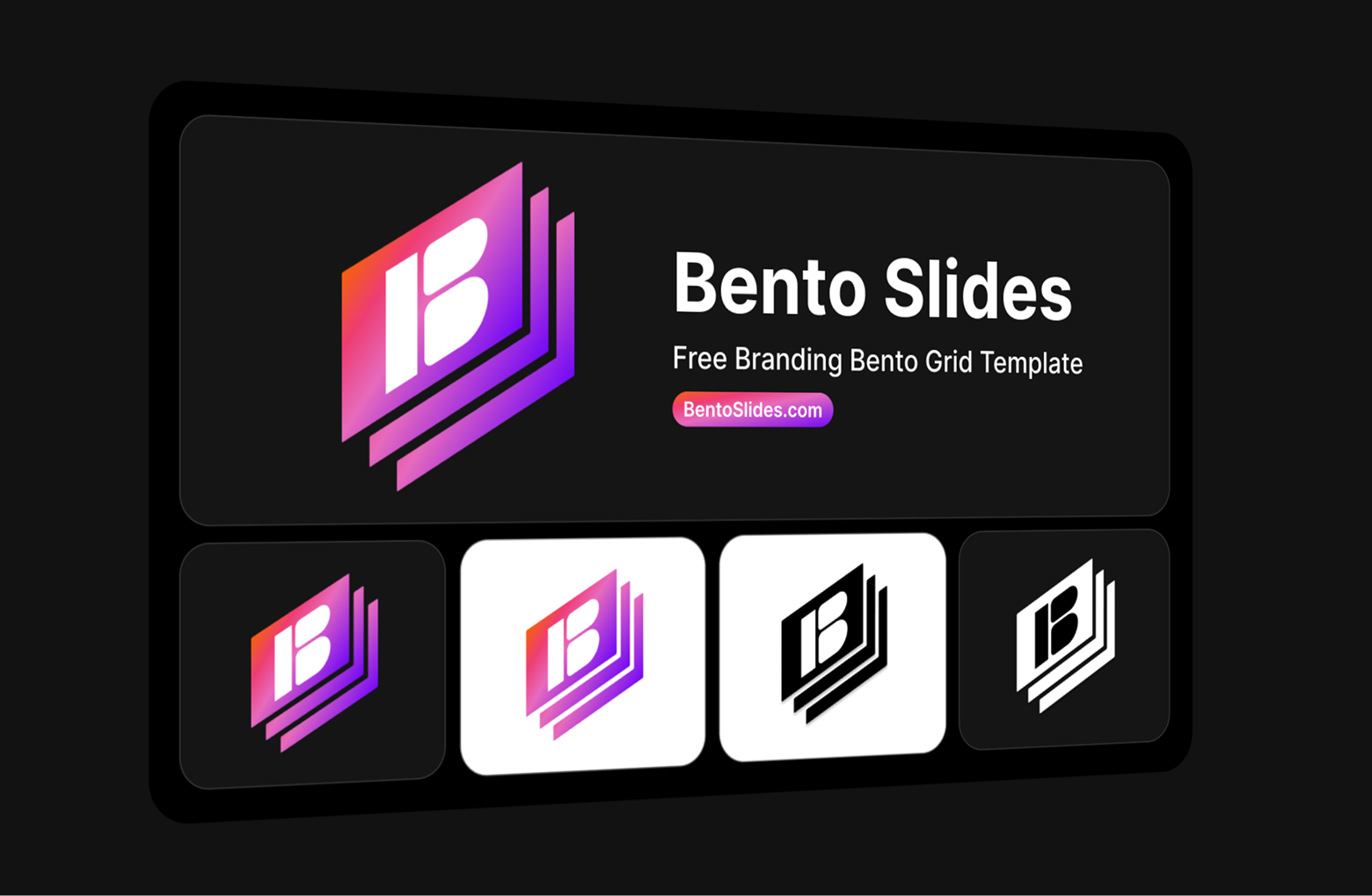 Branding Bento Grid Template bento grids bento slides branding design graphic design logo