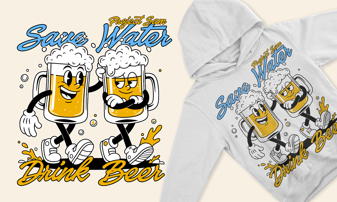 Example of Custom Streetwear T Shirt Graphic Design