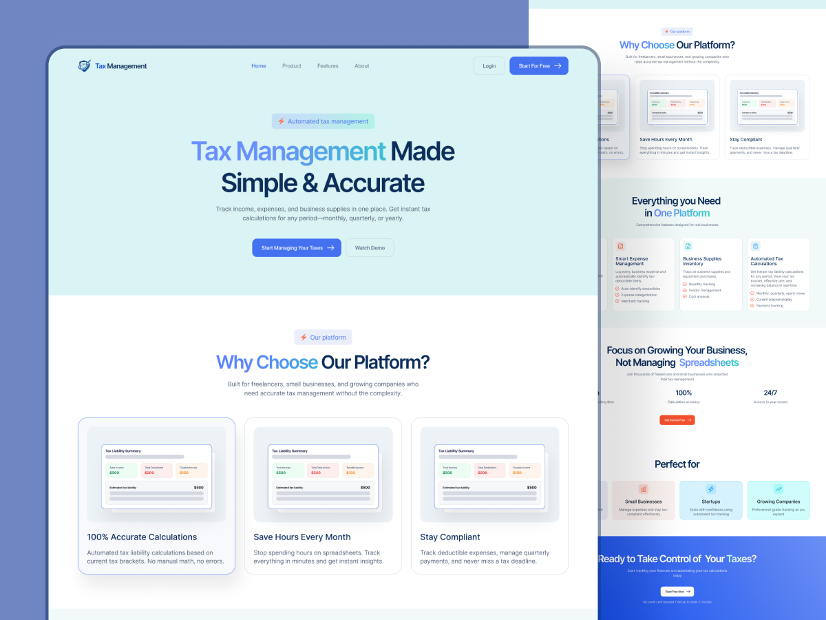 Example of Tax Management