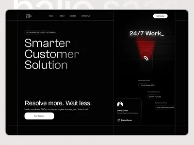 Helio - Customer Support UI saas ui ux web design