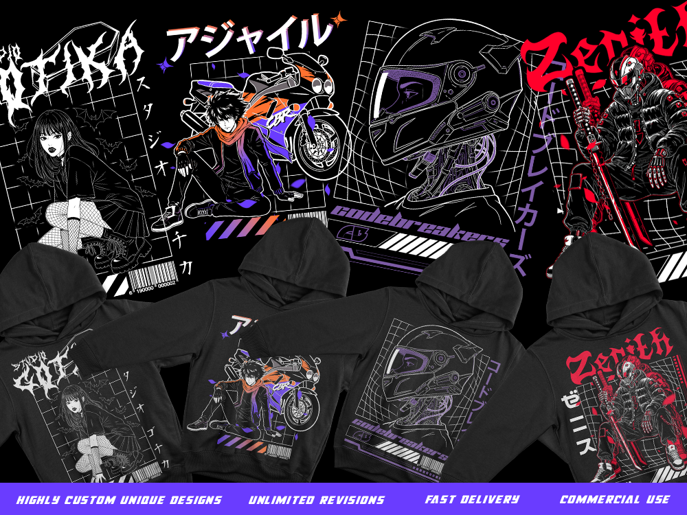 Example of Custom Streetwear T Shirt Graphic Design