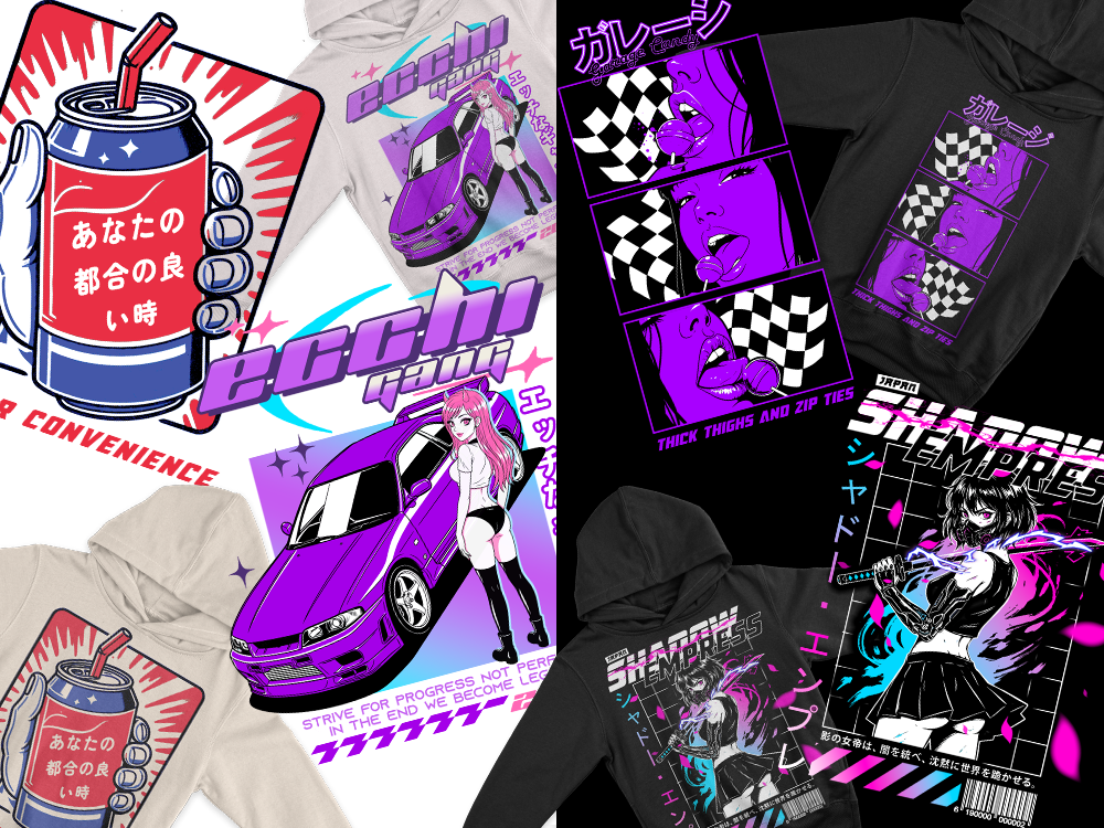 Example of Custom Streetwear T Shirt Graphic Design