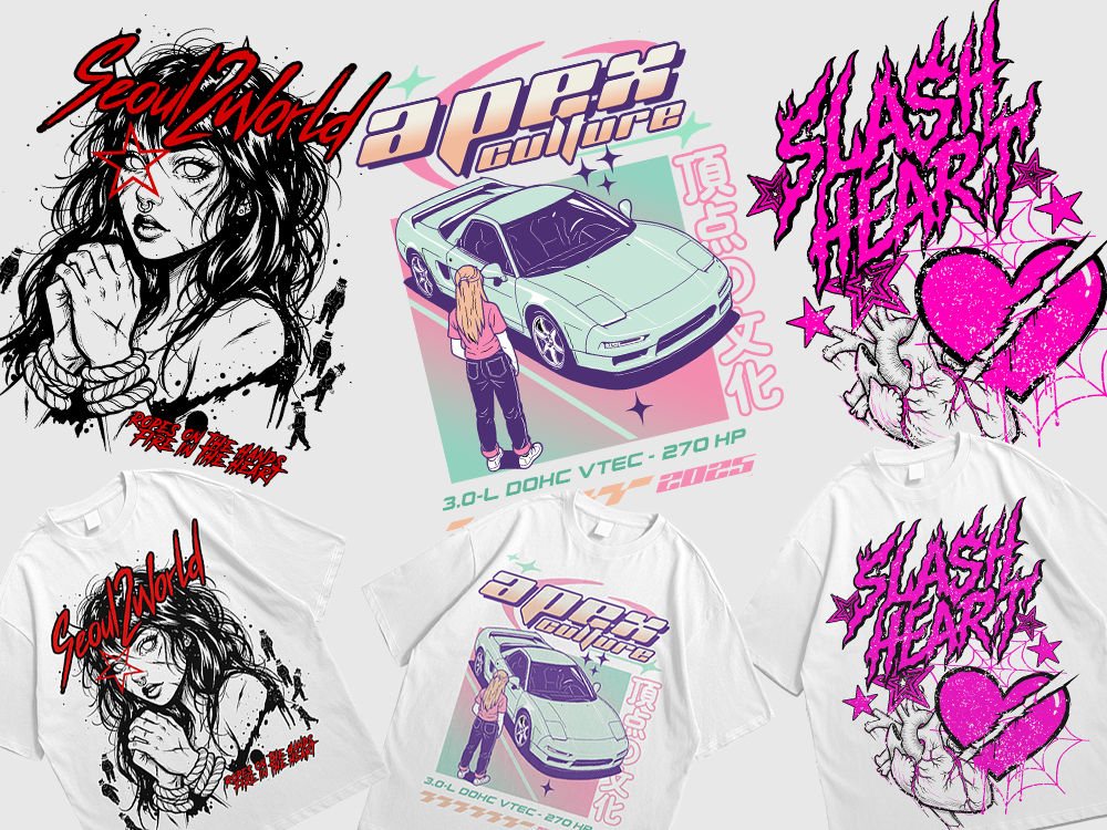 Example of Custom Streetwear T Shirt Graphic Design