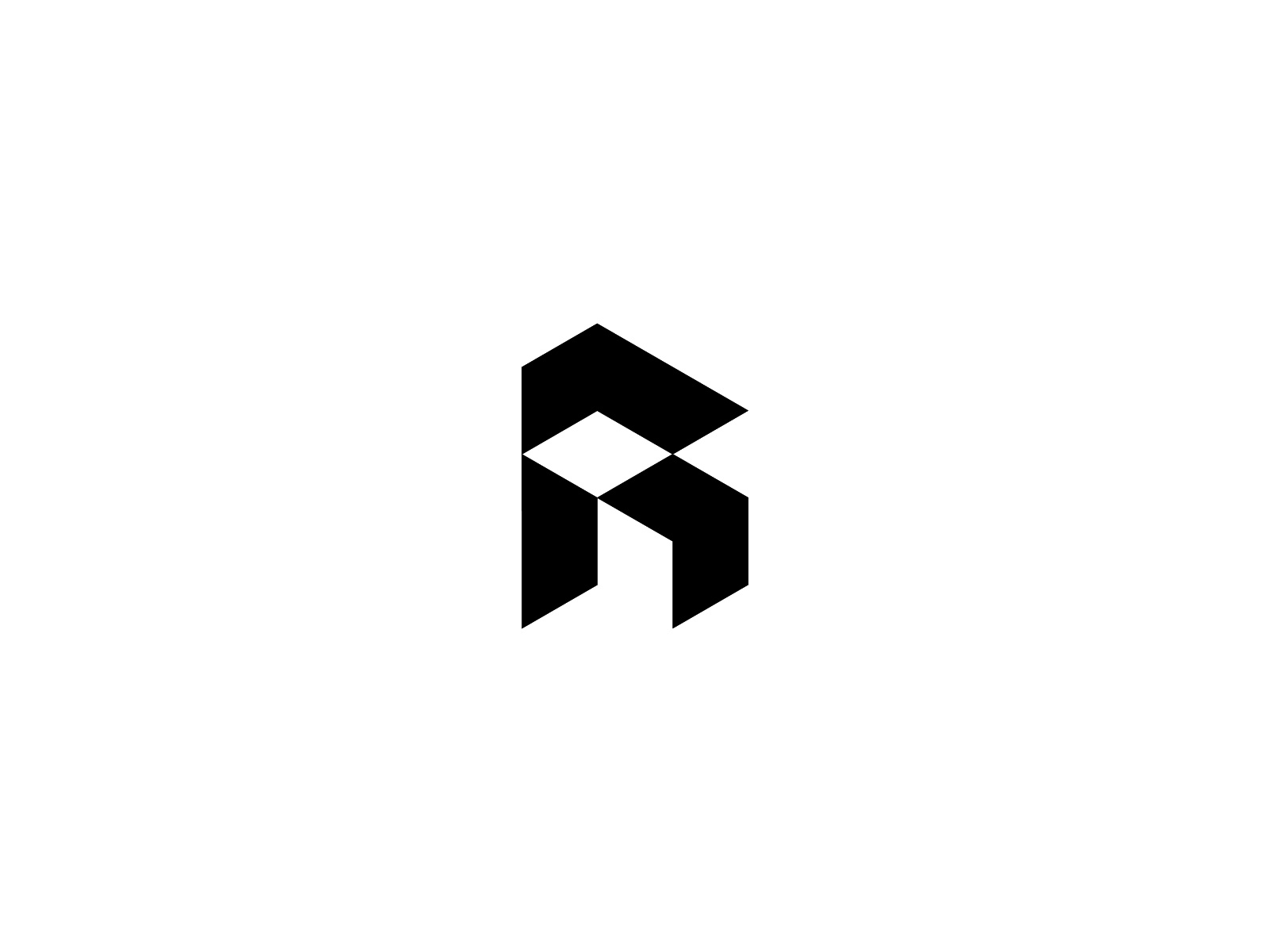 Geometric Letter R / Isometric Monogram abstract mark bold logo branding brandmark for sale geometric logo graphic design isometric letter logo logo logo design logo for sale minimalist modern branding monogram r logo tech logo vector