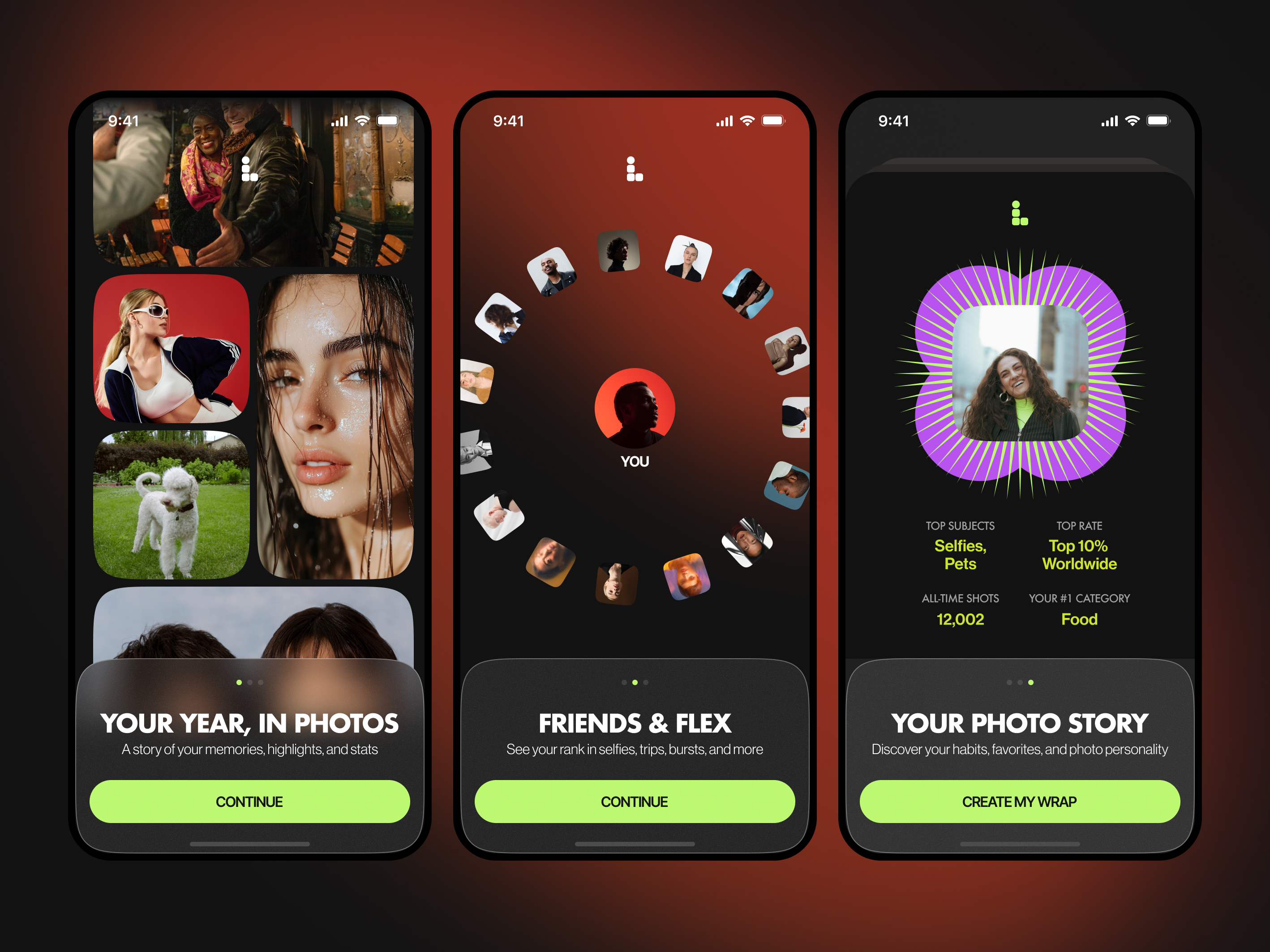 Example of Mobile App UI Concept 3 Screens