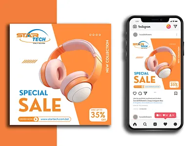 Promotional Social Media Design advertising banner design instagram design photoshop product ad promotion sale social media post