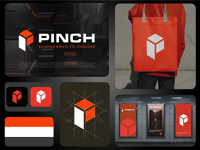 PINCH Letter P Modern & Minimal Logo Design | Branding 3d abstact logo animation box logo brand identity branding business logo construction logo cube logo custom logo engineering logo geometric logo graphic design logo logo design minimal logo modern logo p logo professional logo ui