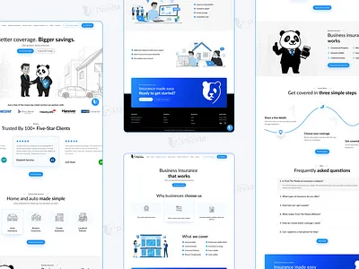 Trust The Panda figma figma ui ux insurance ui website