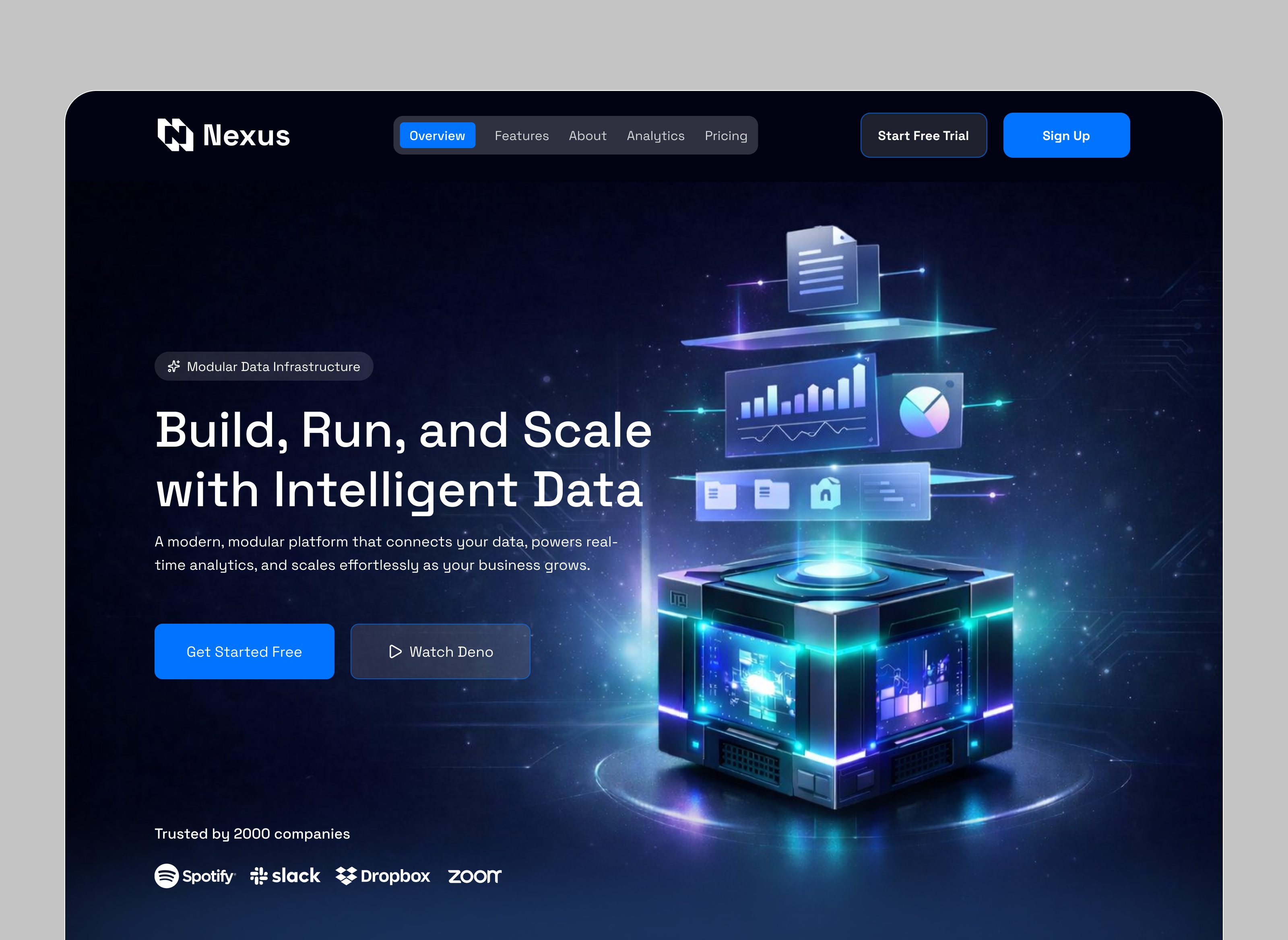 Example of Landing Page & Website UI Design