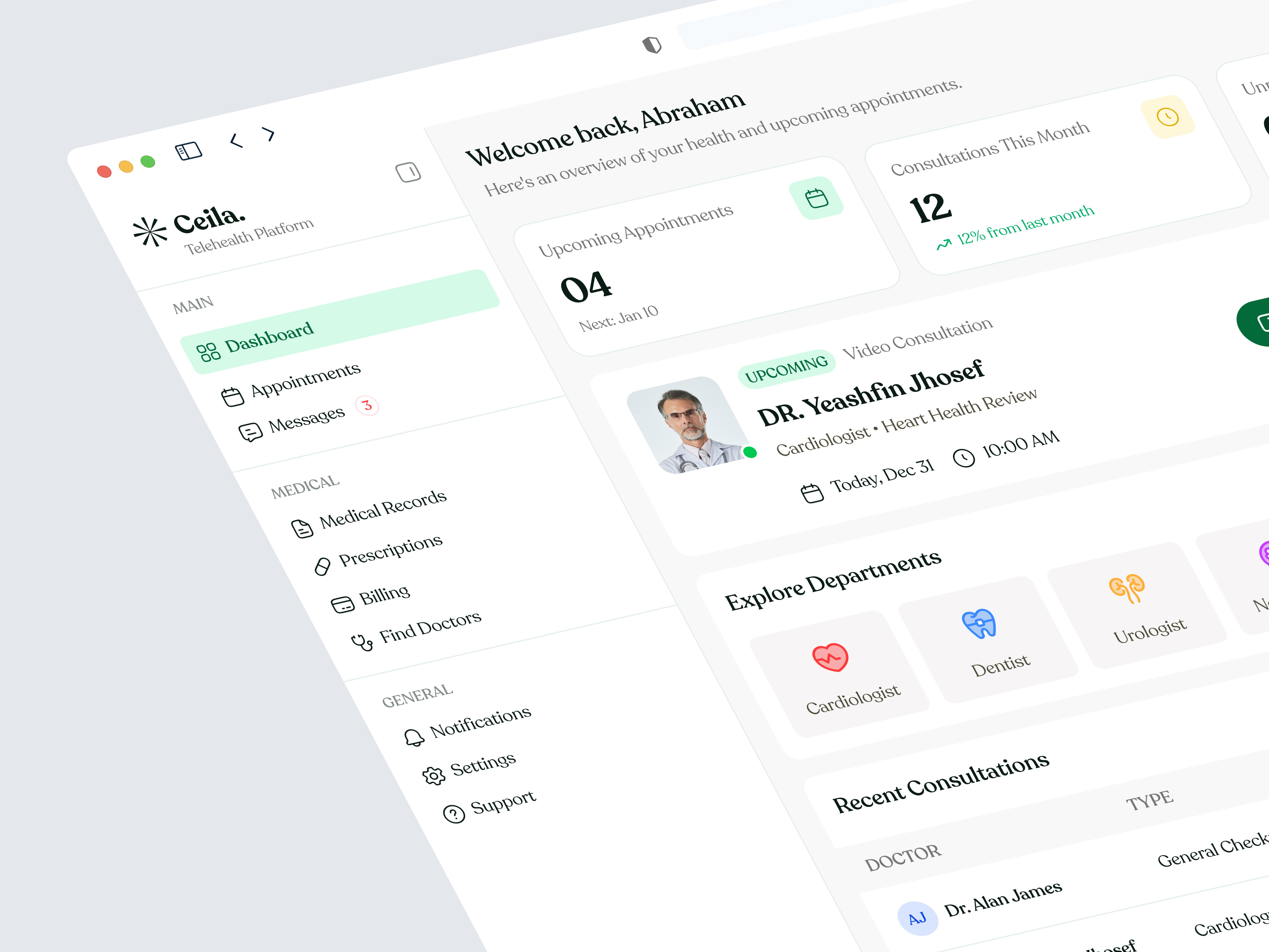 Example of Healthcare: Website, App & Web App Design
