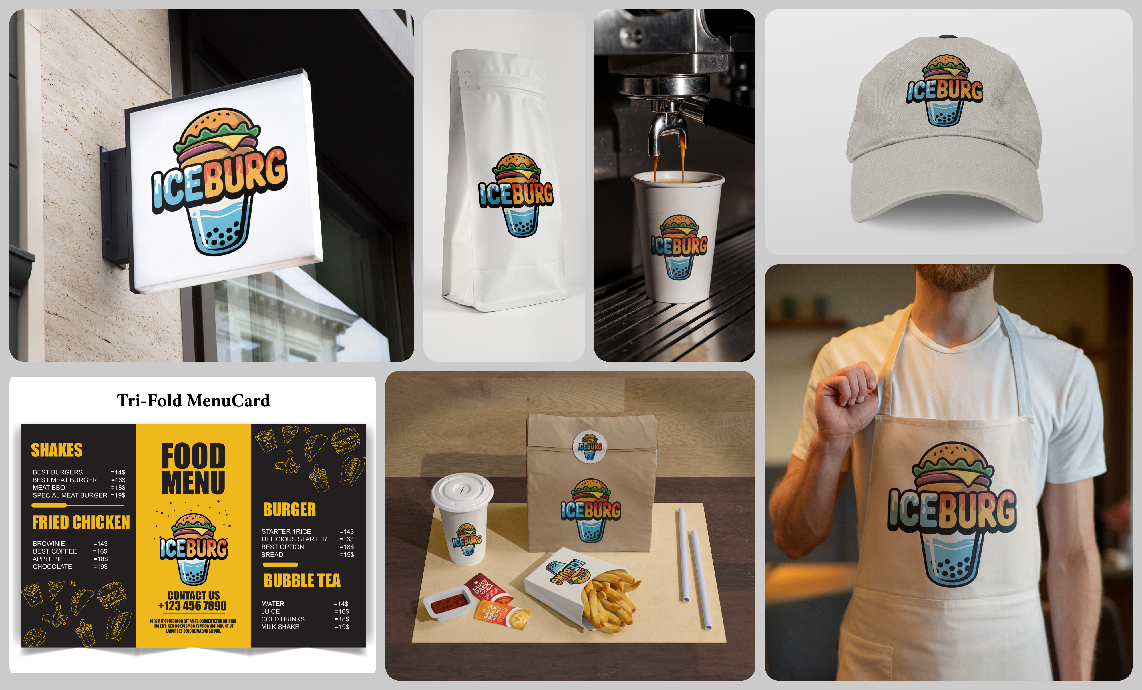 Example of Restaurant Logo & Brand Identity Design