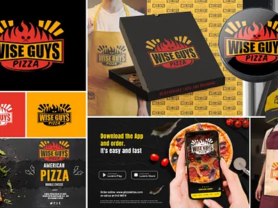 Pizza Restaurant logo and brand Identity Design bra branding food logo graphic design logo logo design pizza logo restaurant logo