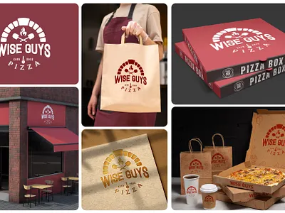 Pizza Restaurant logo and brand Identity Design branding food logo graphic design logo logo design restaurant logo