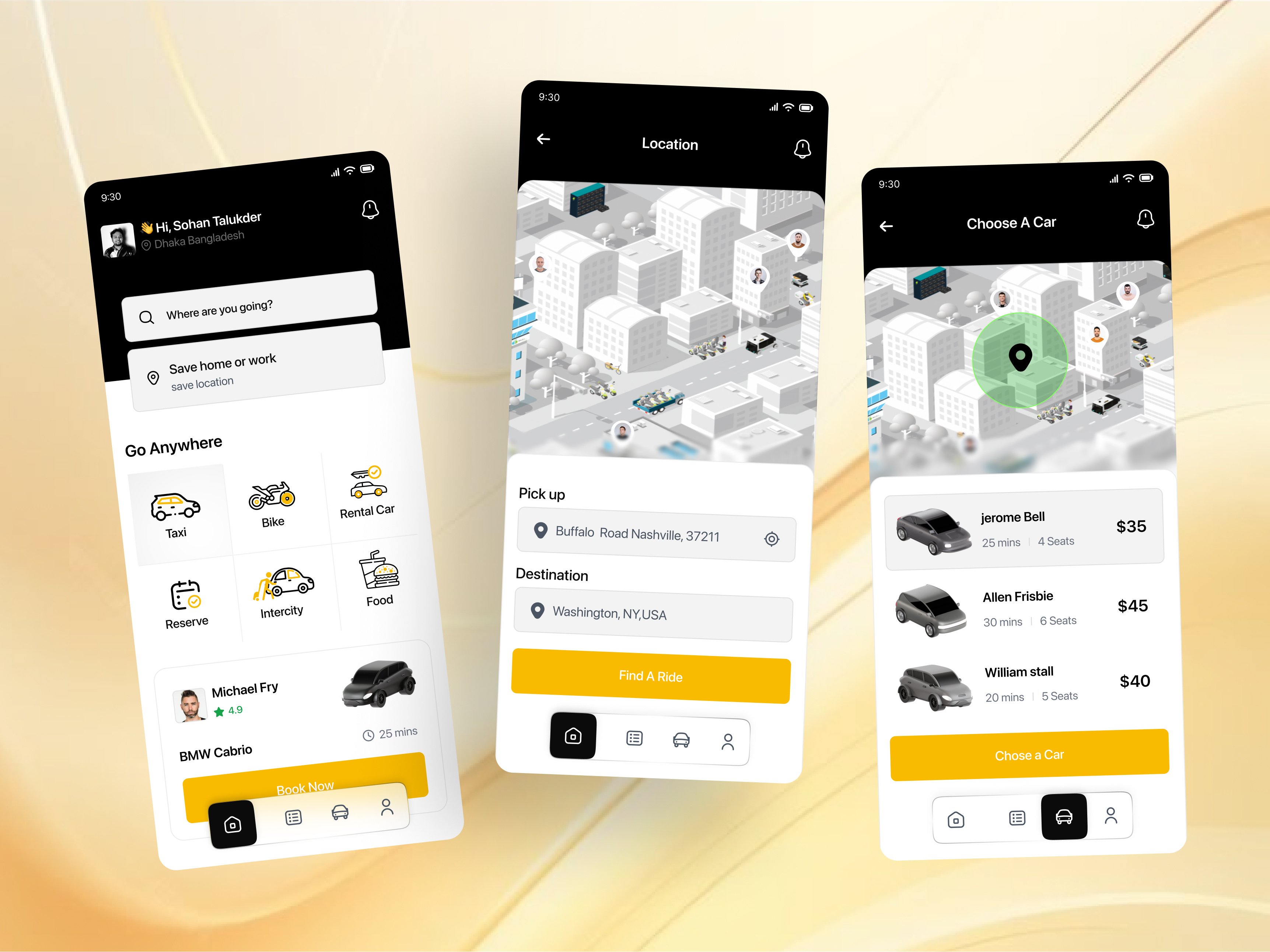 Example of Mobile App UI/UX Design
