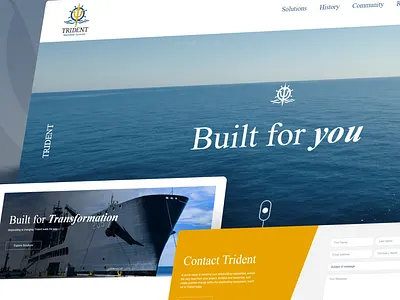 Strategic Website for Trident LLC by "by Crawford" b2b website lead generation maritime project management responsive design seo squarespace uxui design web design website redesign
