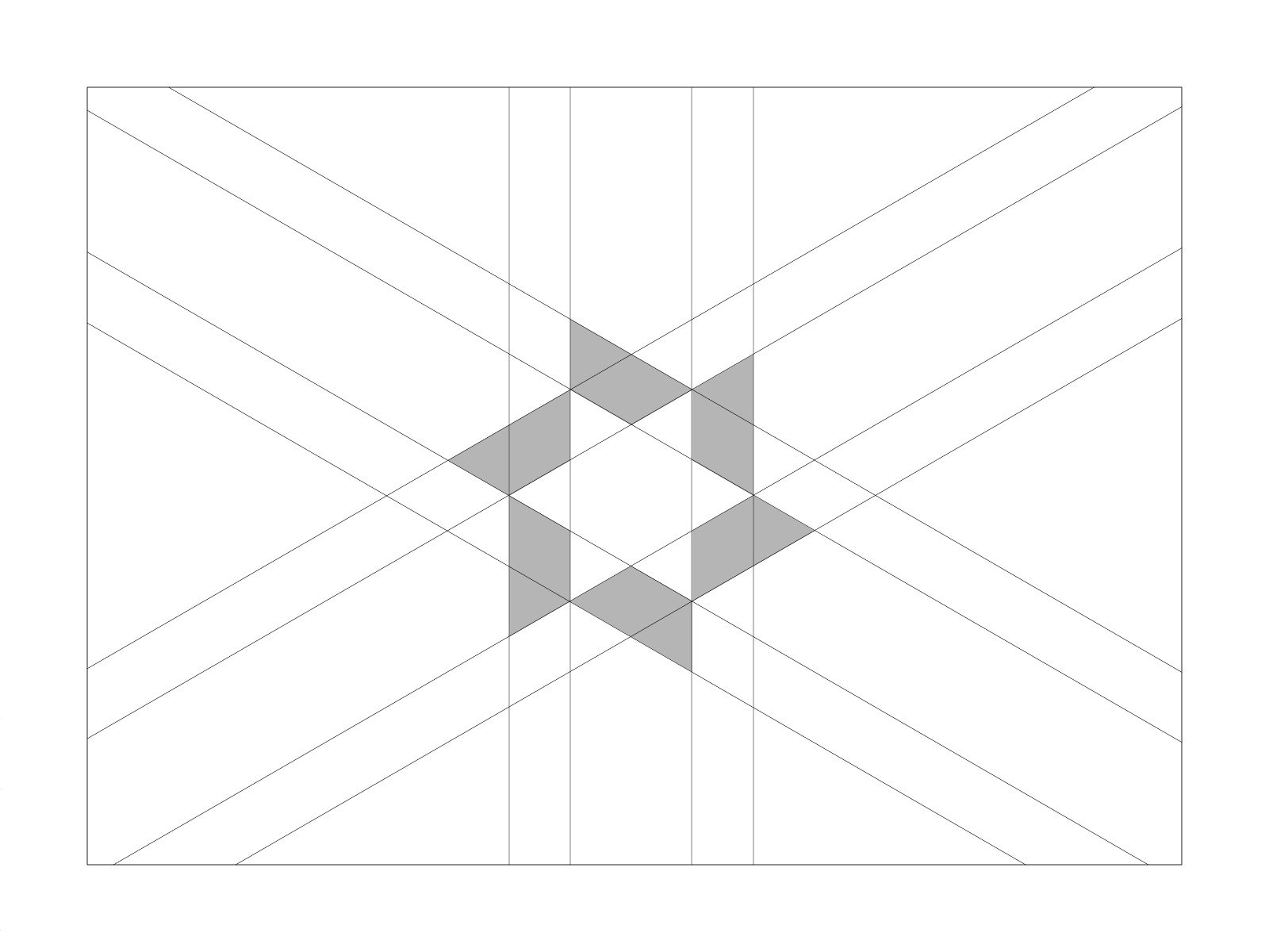Grid Study: Shutter Mark branding brandmark construction design design process geometry golden ratio graphic design grid icon layout lines logo logo design logo for sale logo grid logo process vator