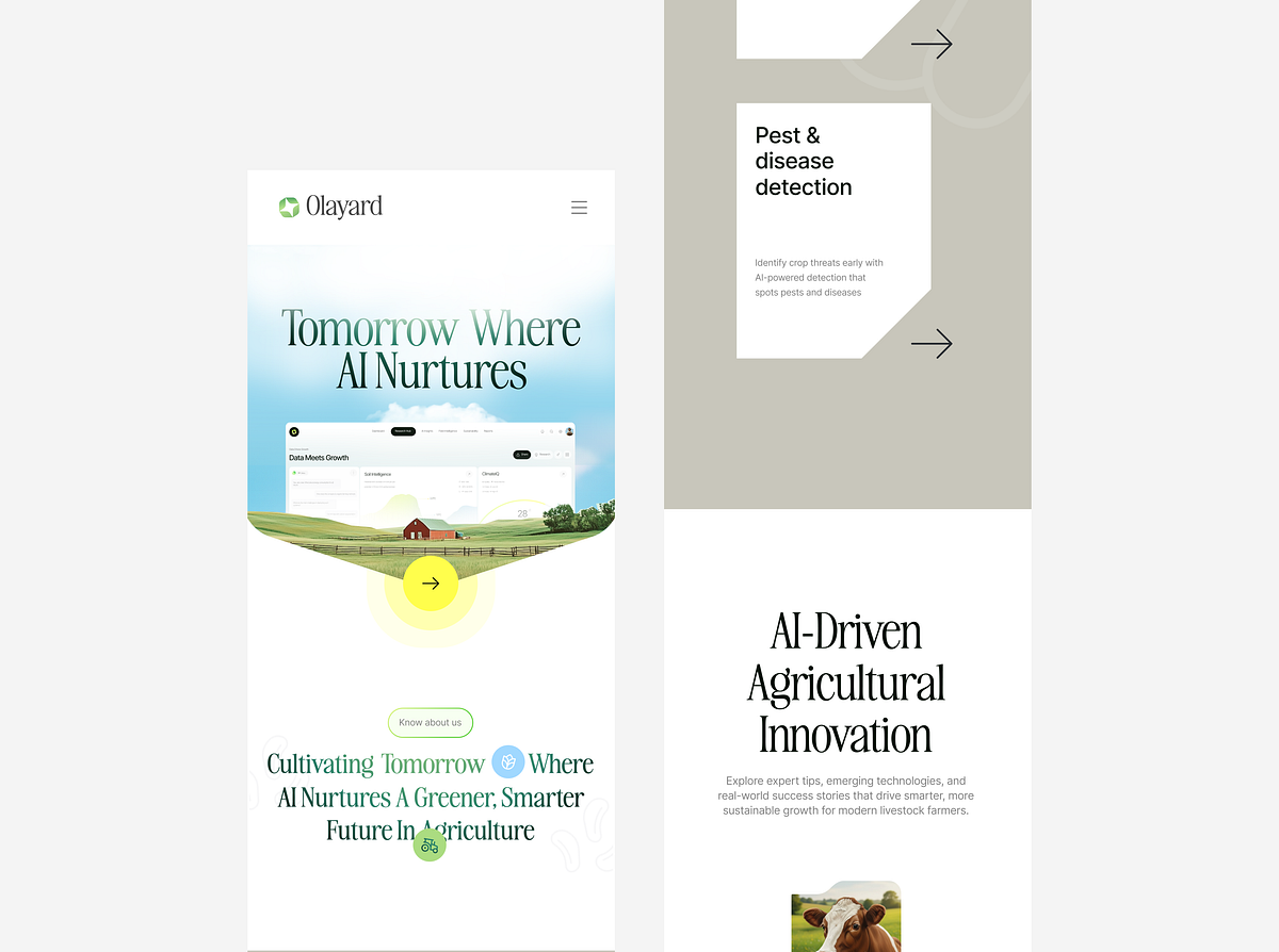 AI Agriculture Farming Mobile App UI UX Design