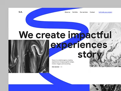 Creative agency I Website animation app branding clean clear creative agency design digital home minimal product ui user interface user interface design ux uxui website
