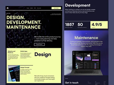 Custom Software Development Agency Website agency website case study corporate website modern website popular software development ui design ui ux web design web design inspiration web ui