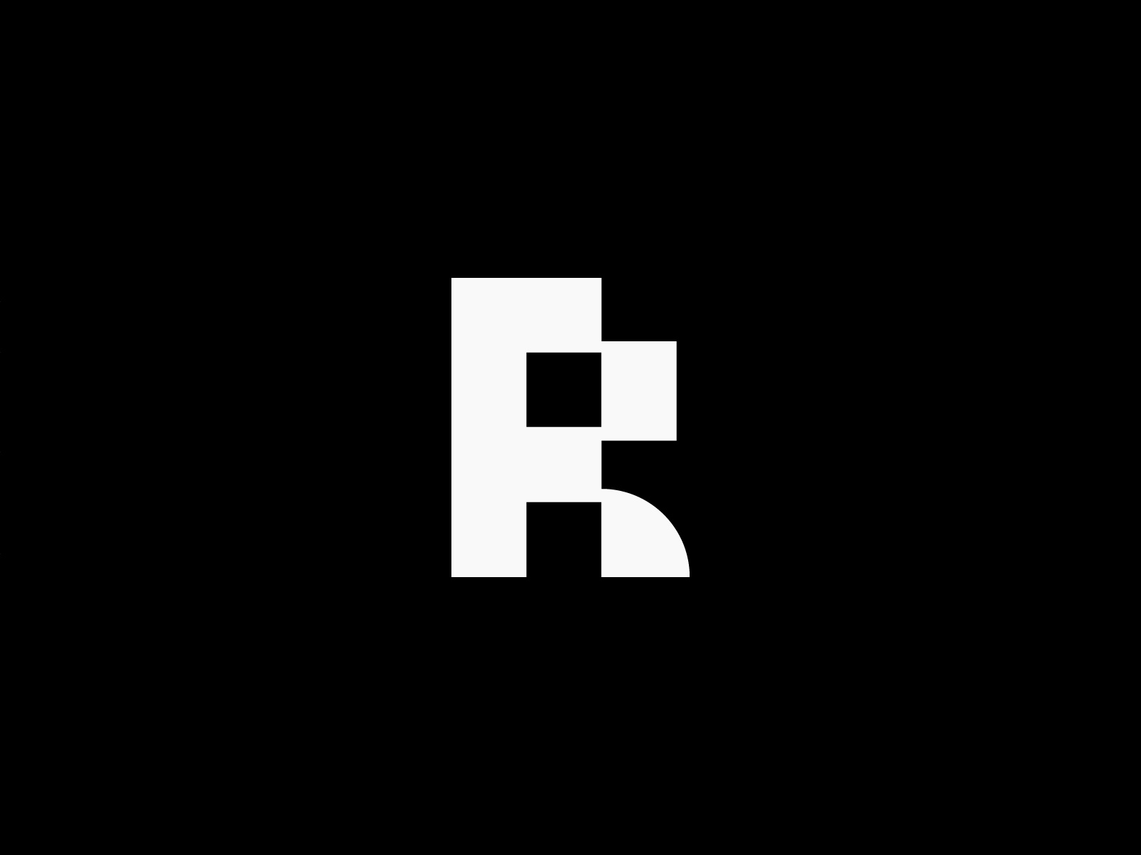 Geometric Letter R Logo – Minimalist Monogram abstract branding brandmark brann design geometric graphic design grid icon letter r lettermark logo logo design logo for sale minimalist modern r swiss