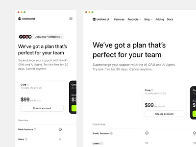 Pricing page — Untitled UI pricing pricing page pricing plans pricing table web design website