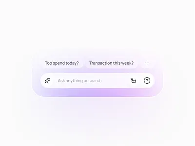 A conversational search for a finance application ✨ appdesign concept design illustration minimal ui uidesign userinterface