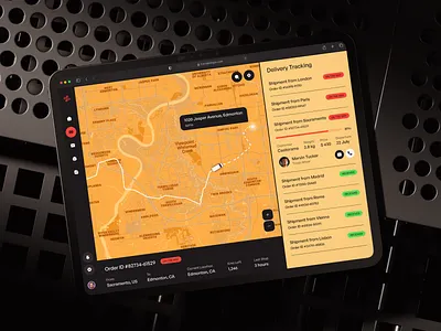 Logistics Fleet Management Dashboard custom enterprise software dashboard dashboard ui data visualization logistics modern dashboard popular ui ui design ui ux design ux web app web application design web design web interface design