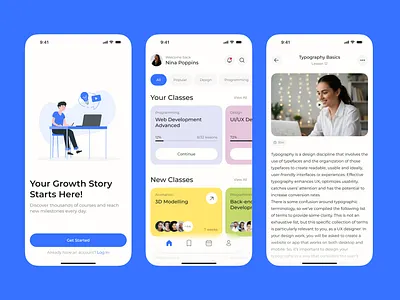 ONLINE LEARNING PLATFORM app app design concept courses courses app design concept educational educational courses app learning learning app mobile online online app ui ui design uiux ux ux design uxui