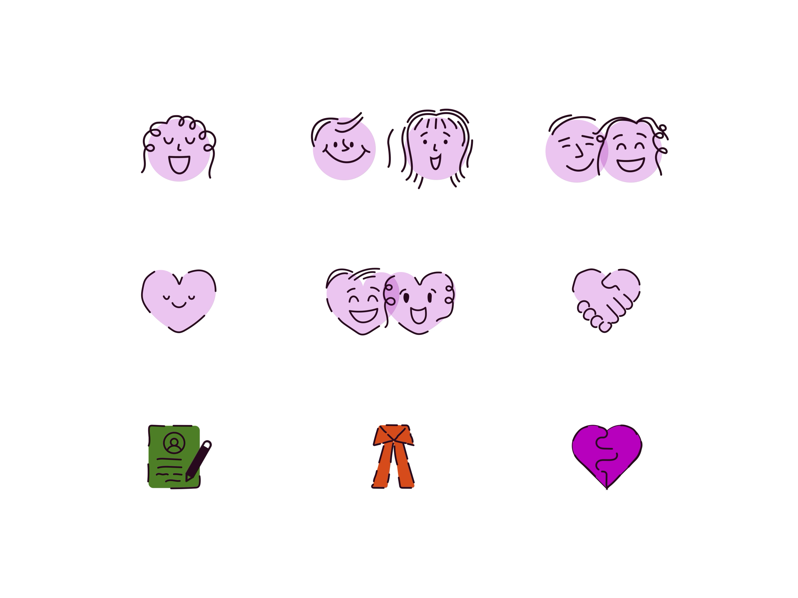 Adopt A Shadchan — Icon Animation animation face animation graphic design icon icon animation motion graphics ui ux website animation