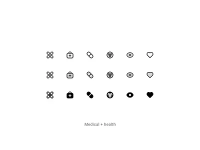 Vitals UI: Medical & Health Icon System