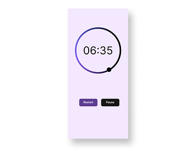 Countdown Timer app dailyui design figma graphic design ui