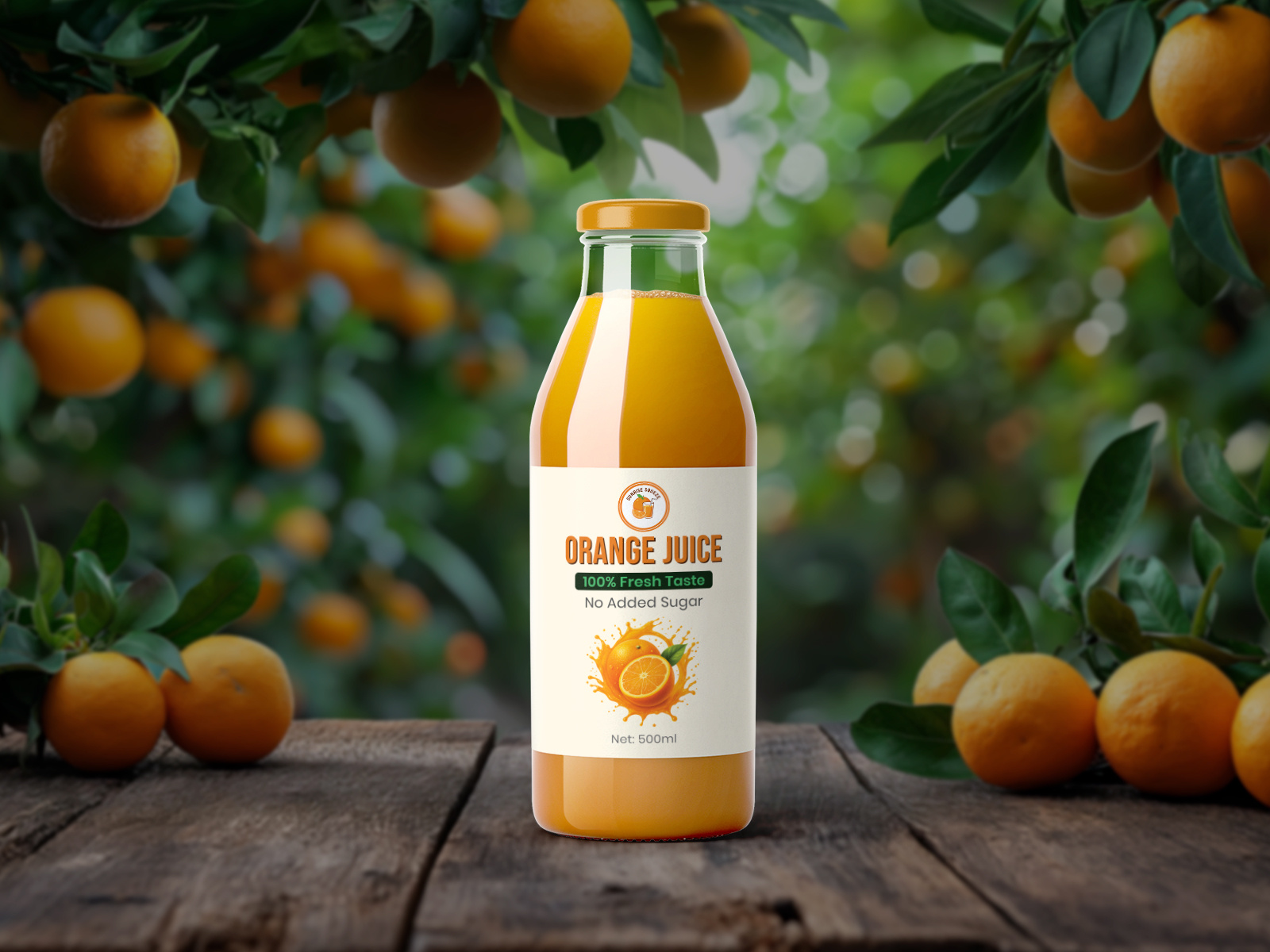 Orange Juice Bottle Label Design | Fresh Beverage Packaging beverage design bottle design brand identity branding dribbble food packaging juice label label design packaging design product design