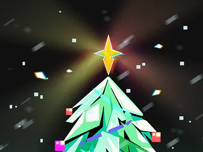 A Very Merry Christmas 2d art illustration seasons greetings