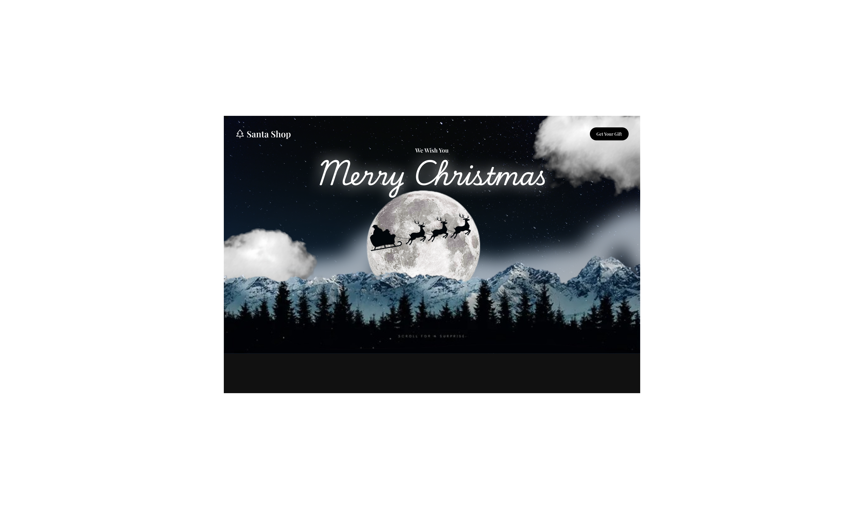 Christmas Website 3d animation branding graphic design logo motion graphics ui