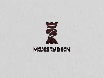 Majesty Bean bean branding clean coffee design energy graphic design icon illustration logo logo design luxury majesty premium princess queen roast royal vector