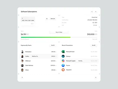 SaaS Dashboard UI app app design application dashboard design figma finance minimal product design saas ui web design