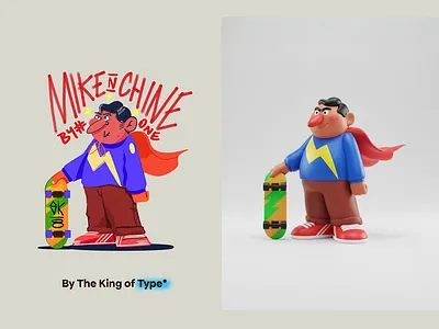 MIKE N CHINE / il 3d animation branding graphic design illustration illustration art director design logo